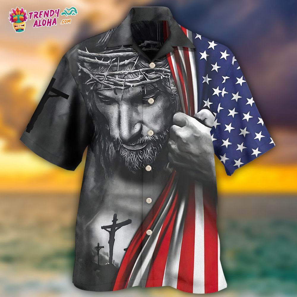 Jesus America One Nation Under God Hawaiian Shirt – Trendy Aloha