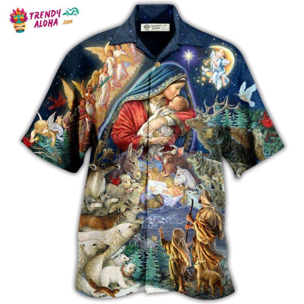 Jesus Born Of The Glory Hawaiian Shirt – Trendy Aloha Jesus Born Of The Glory Hawaiian Shirt – Trendy Aloha