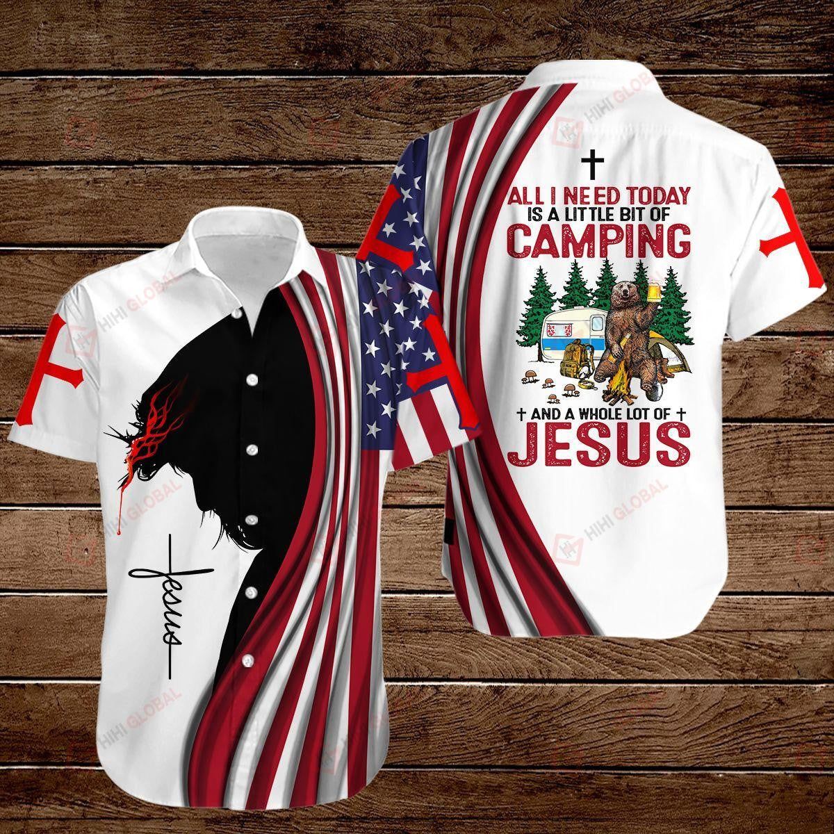 Jesus Camping Aloha Hawaiian Shirts For Men And Women |