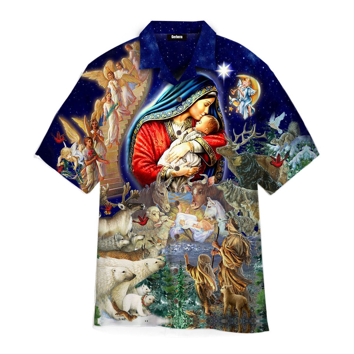 Jesus Christmas Aloha Hawaiian Shirts For Men And Women | Jesus Christmas Aloha Hawaiian Shirts For Men And Women |