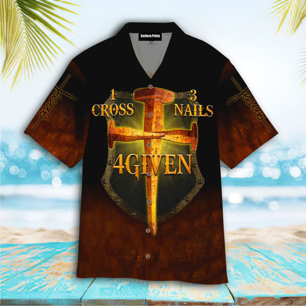 Jesus Cross Nails For Given Aloha Hawaiian Shirts For Men And For Women