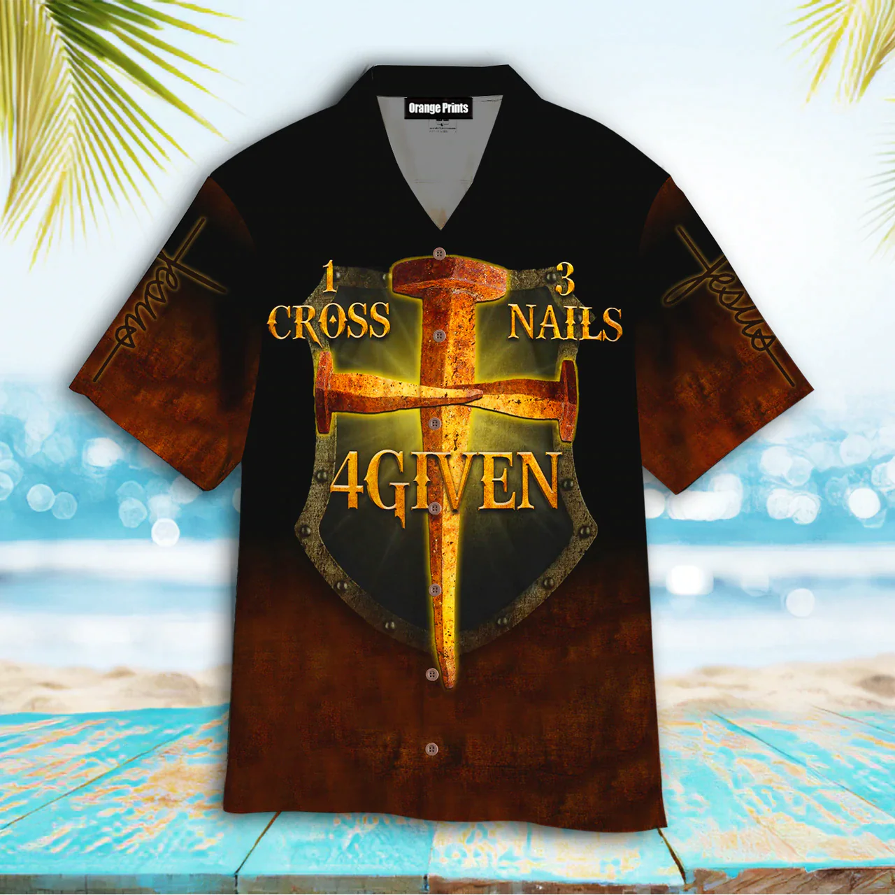 Jesus Cross Nails For Given Aloha Hawaiian Shirts For Men And Women