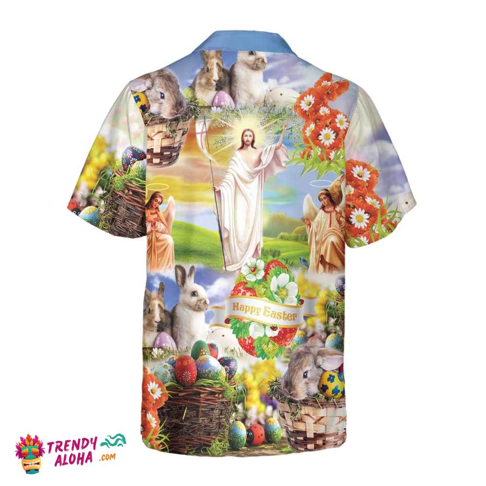 Jesus Easter Hawaiian Shirt, Button Up Easter For Men & Women, Easter Gift Idea