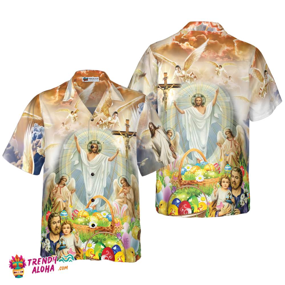 Jesus Happy Easter Hawaiian Shirt