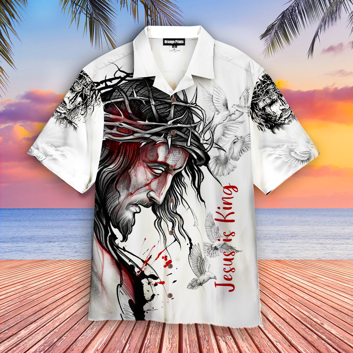 Jesus Is King Aloha Hawaiian Shirts For Men & For Women |