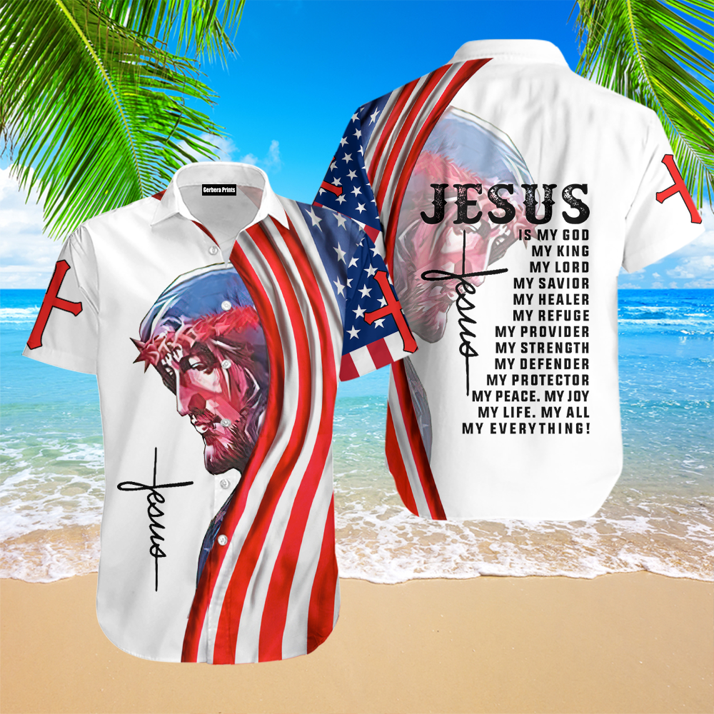 Jesus Is My God Aloha Hawaiian Shirts For Men & For Women |