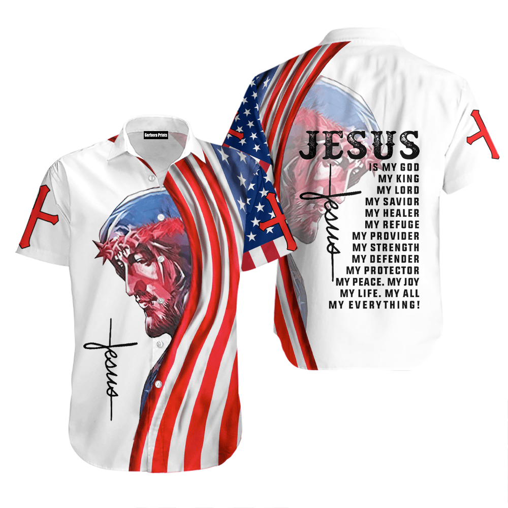 Jesus Is My God Aloha Hawaiian Shirts For Men & For Women | Jesus Is My God Aloha Hawaiian Shirts For Men & For Women |