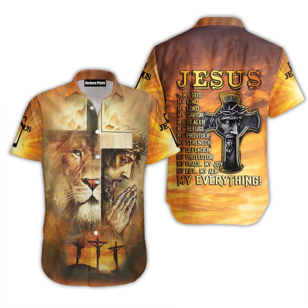 Jesus Is My God My King My Lord Aloha Hawaiian Shirts For Men & For Women | Jesus Is My God My King My Lord Aloha Hawaiian Shirts For Men & For Women |