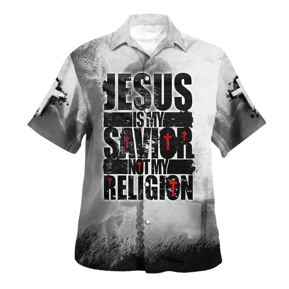 Jesus Is My Savior Not My Religion Trendy Hawaiian Shirts For Men & Women – Christian Trendy Hawaiian Shirt – Hawaiian Summer Shirts