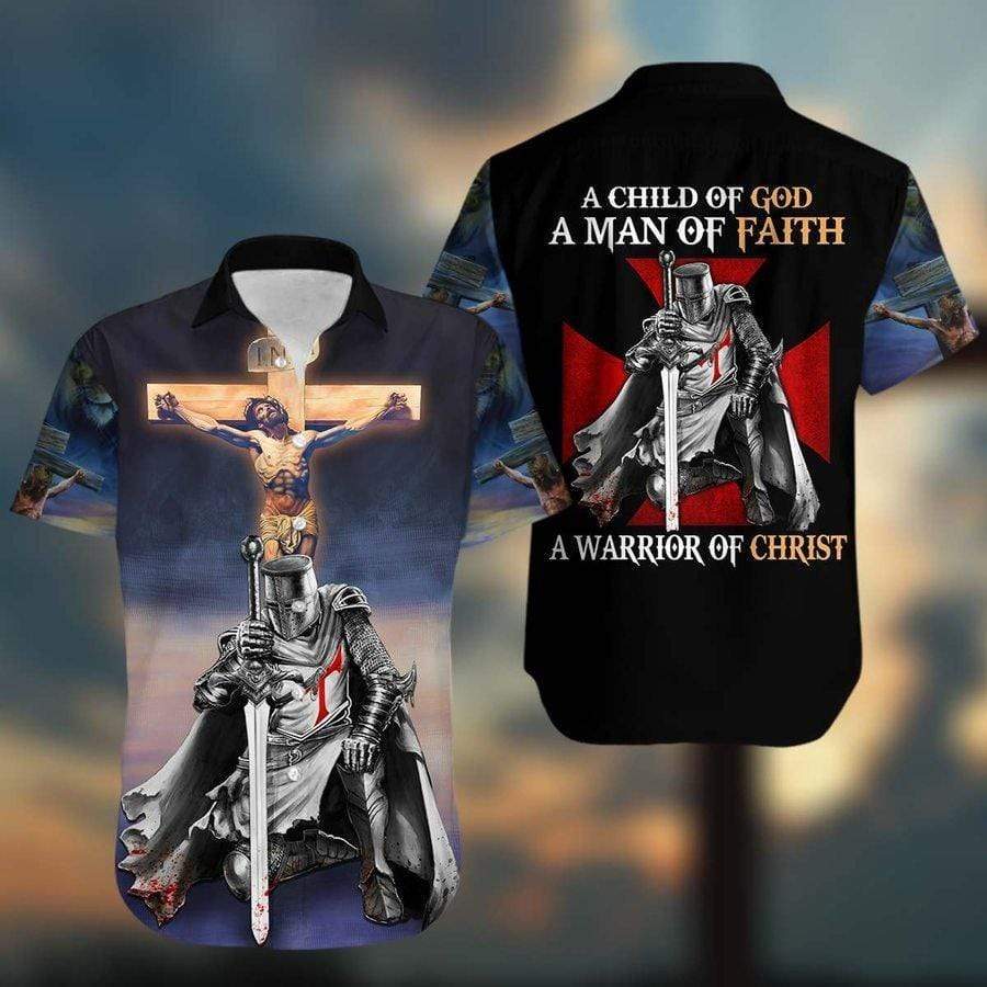 Jesus Knight Templar Child Of God Aloha Hawaiian Shirts For Men And Women |
