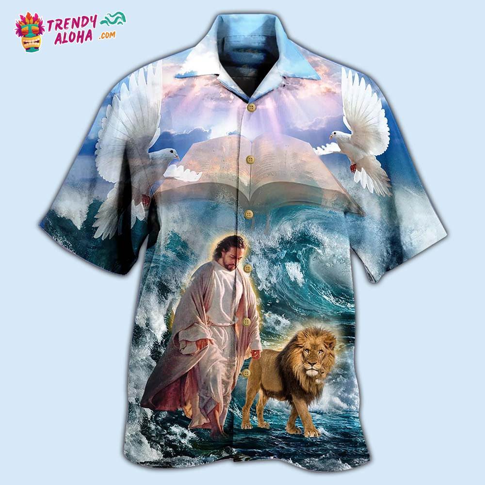 Jesus Lion I Found My Peace Jesus Hawaiian Shirt – Trendy Aloha