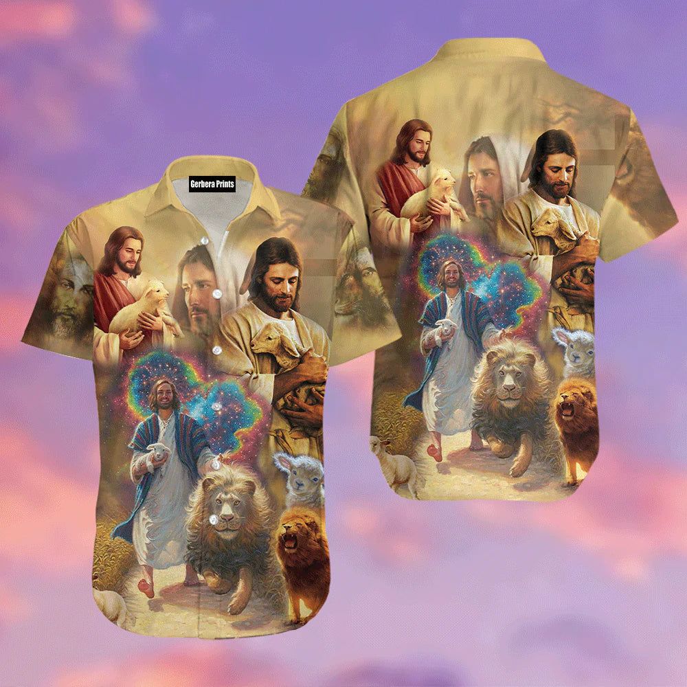 Jesus Lion Son Of God Aloha Hawaiian Shirts For Men And For Women