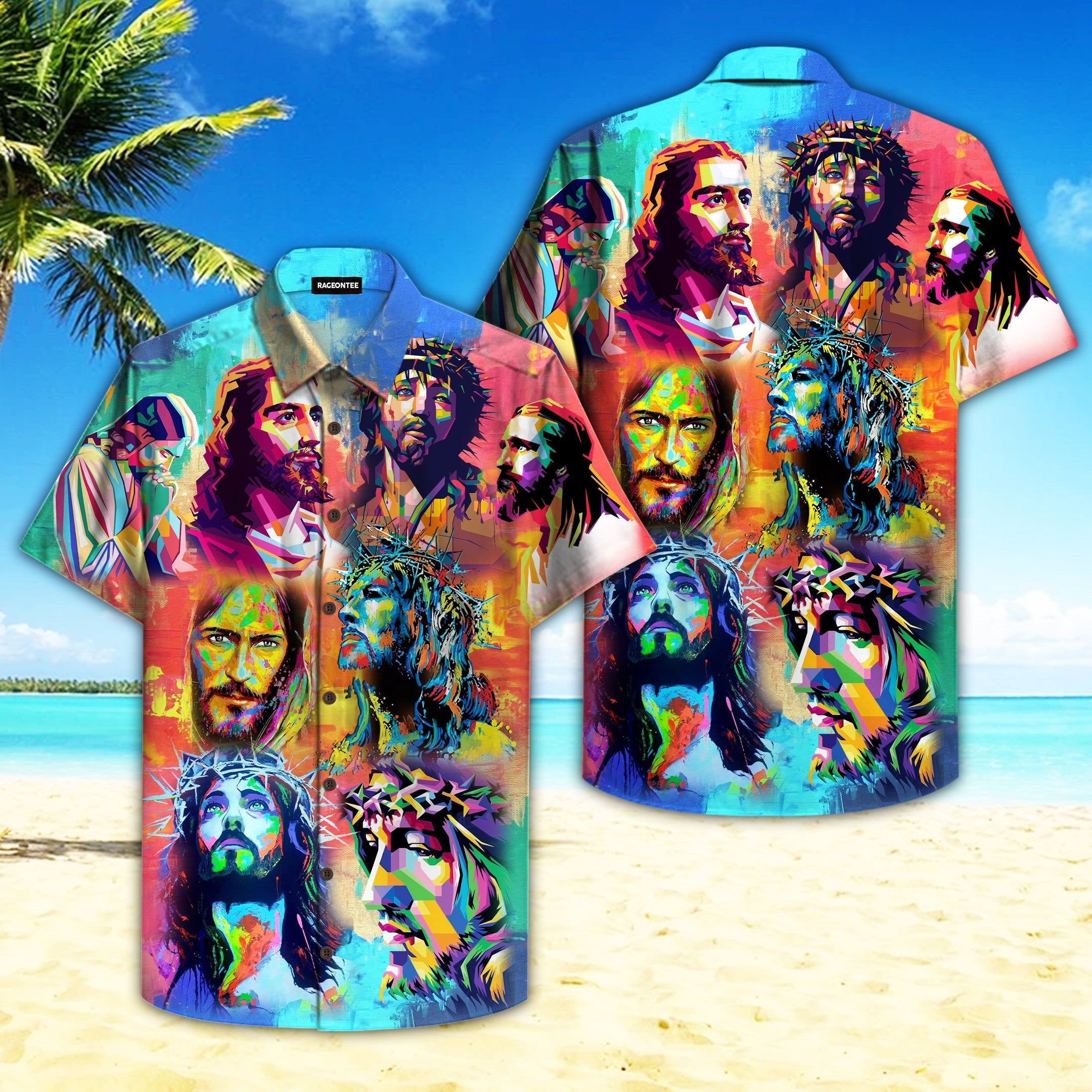 Jesus Peace Life Colorful Aloha Hawaiian Shirts For Men And Women |