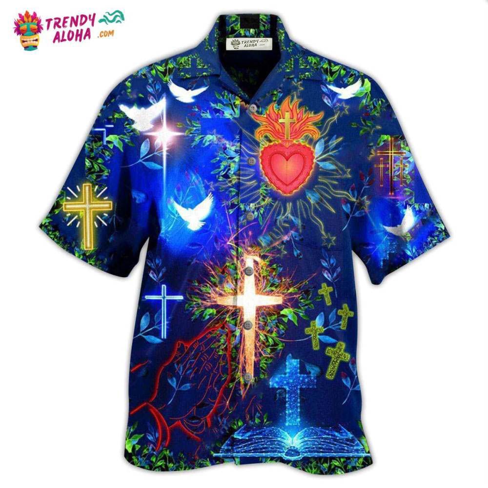 Jesus Put God First And Youll Be Last In Blue Hawaiian Shirt – Trendy Aloha