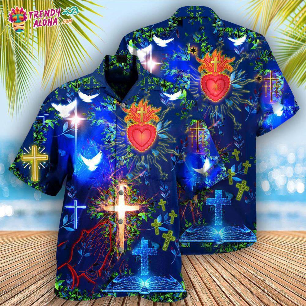 Jesus Put God First And Youll Be Last In Blue Hawaiian Shirt – Trendy Aloha