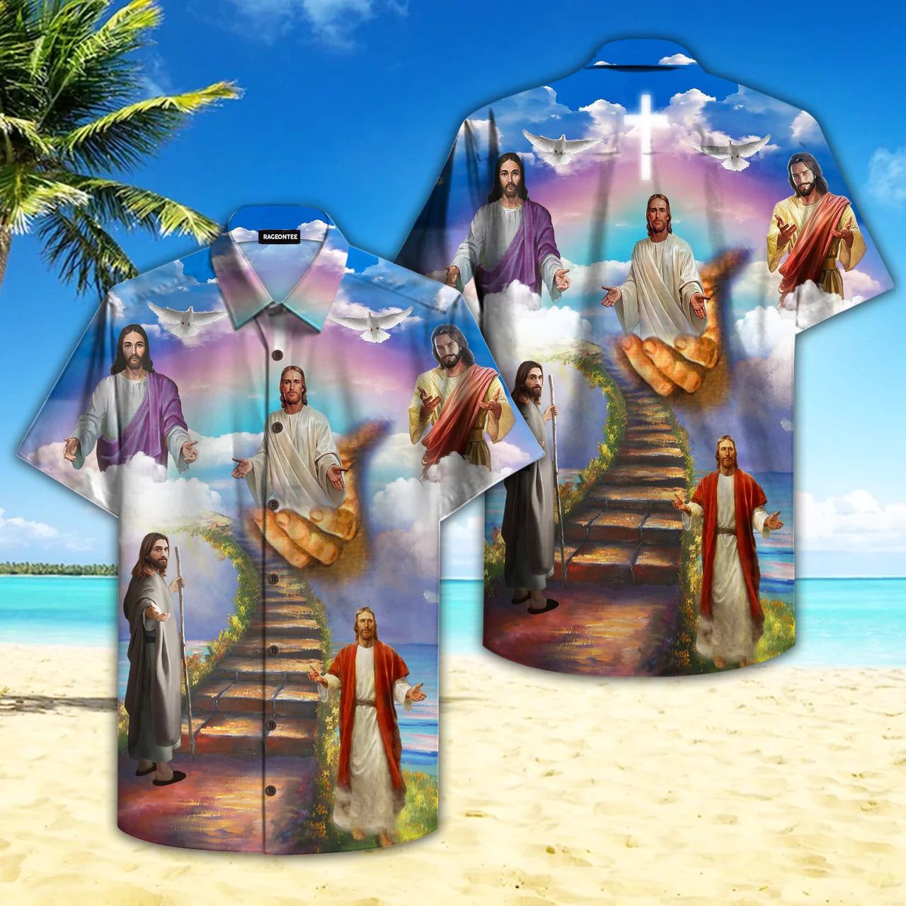 Jesus Save My Life Colourful Aloha Hawaiian Shirts For Men And Women