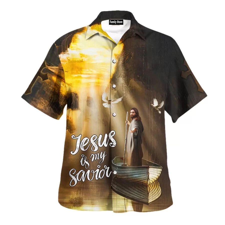 Jesus’ Tropical Benediction: Unveiling Divine Grace on Heavenly Shorts