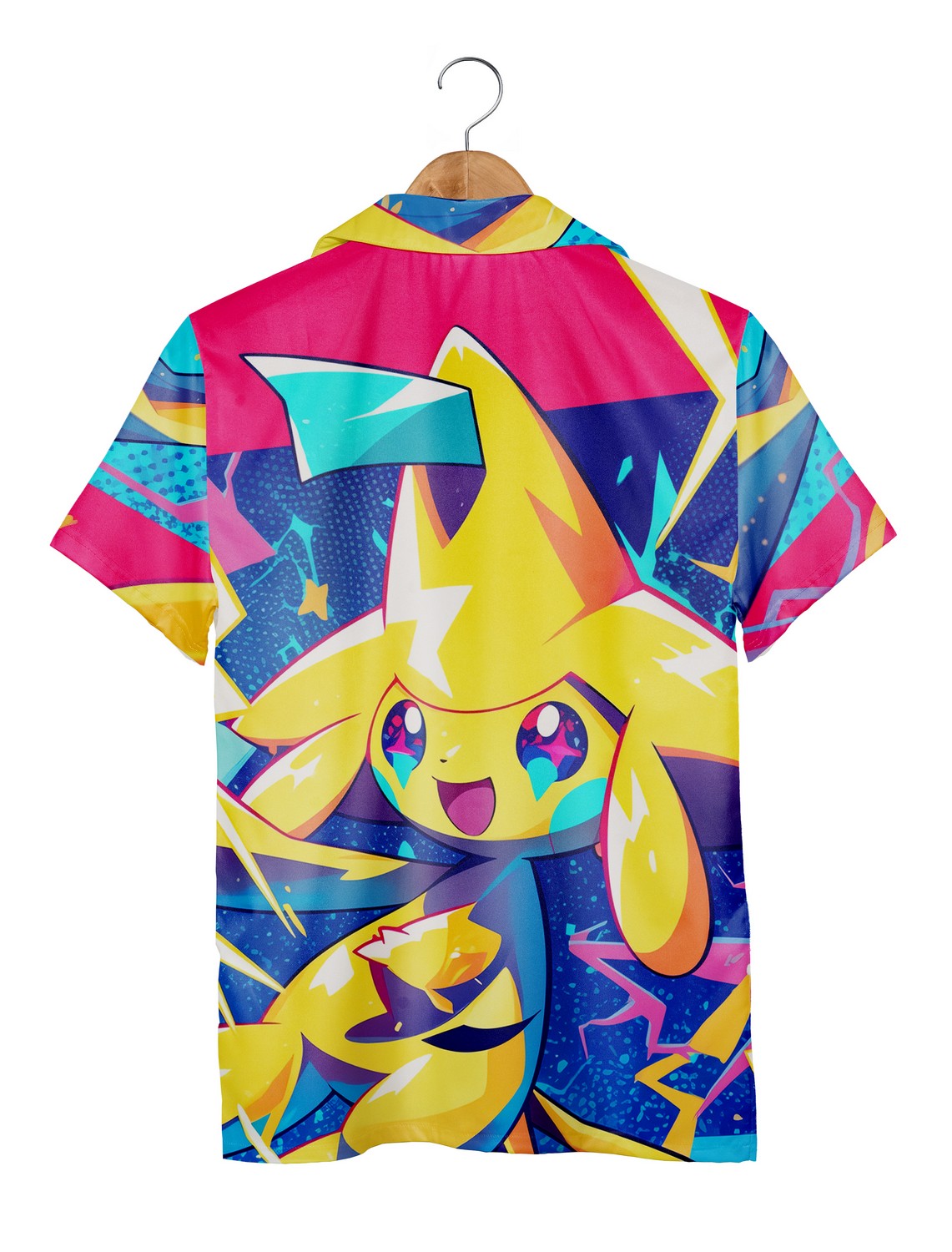 Jirachi Psychic Mythical Pokemon Hawaiian Shirt, Generation III Pokemon Aloha Shirt