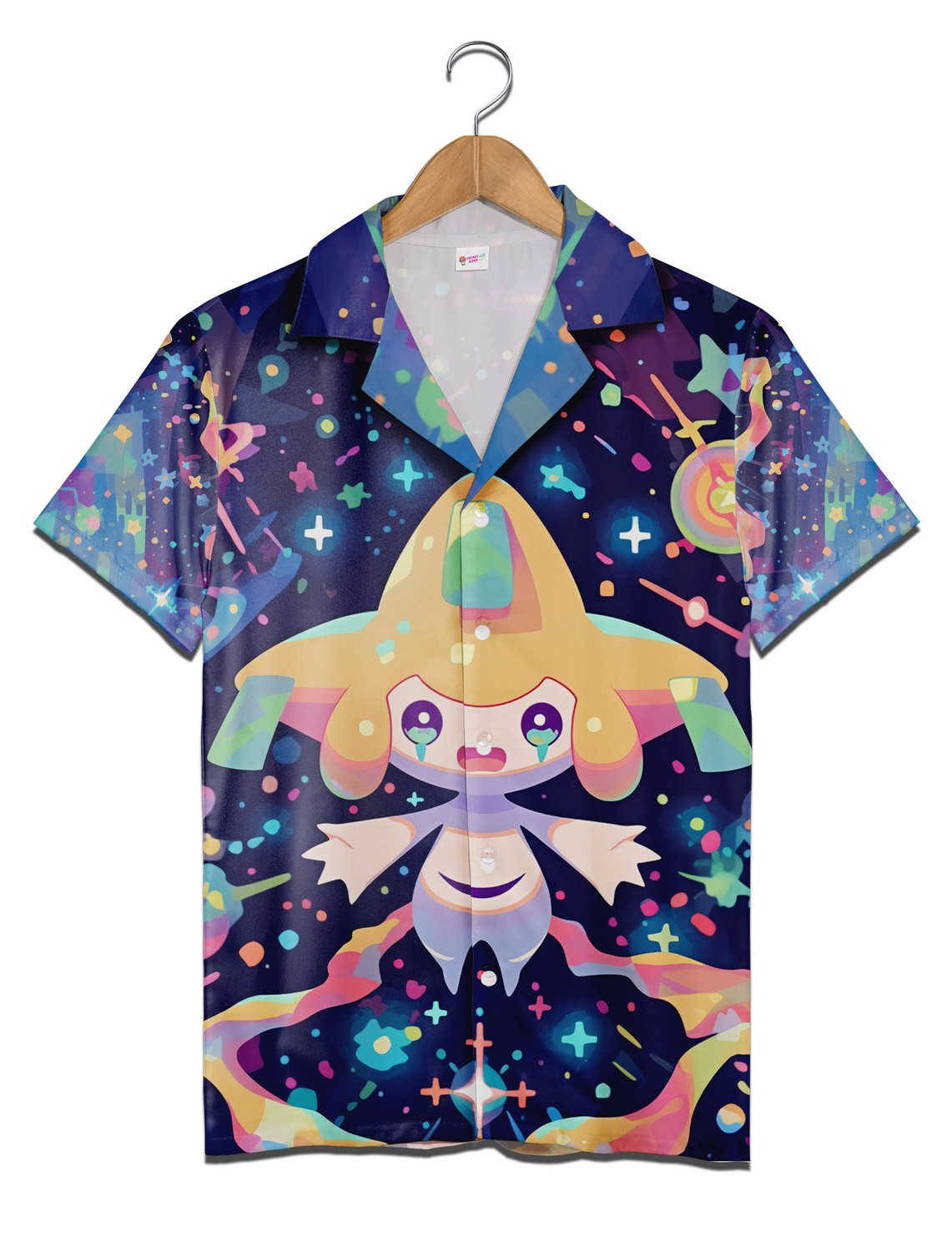 Jirachi The Wish Pokemon Hawaiian Shirt Button up Aloha Beach Shirt Gift