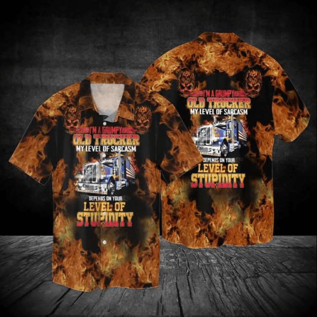 Joy Corners Celebrates Independence Day Trucker Hawaiian Shirt 3D Design Detail