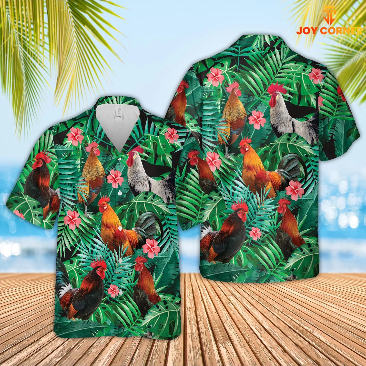 Joy Corners Features Proud Rooster Hawaiian Shirt