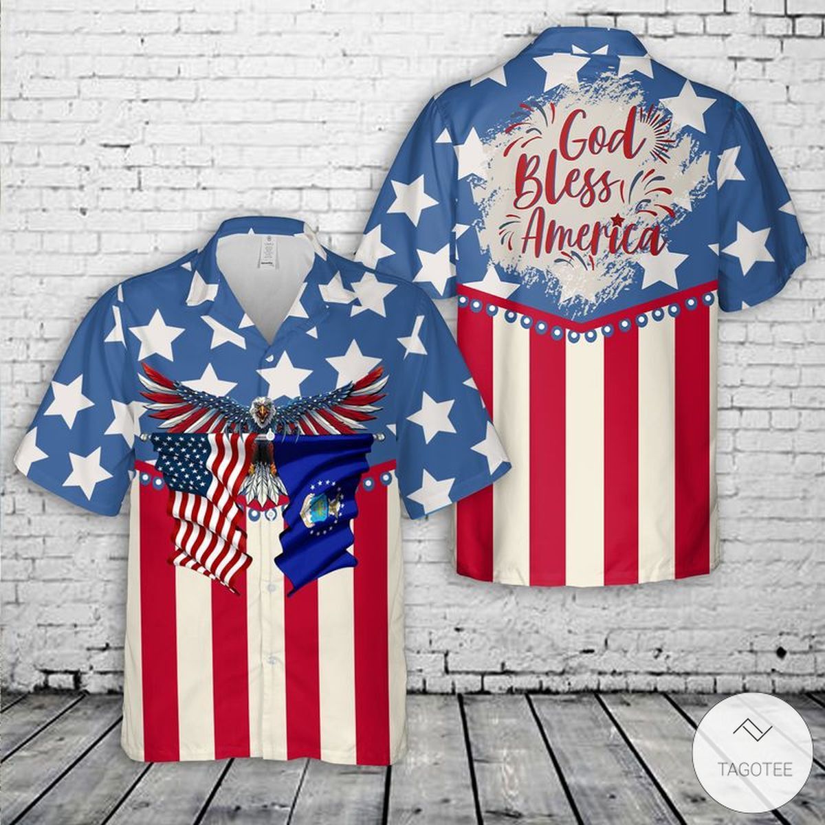 July God Bless America Hawaiian Shirt Special Air Force Patriotic Love