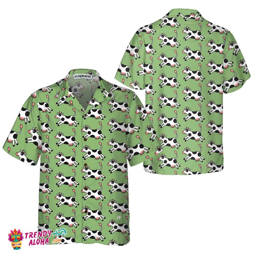 Jumping Cow Hawaiian Shirt, Cow Shirt For Men & Women, Funny Cow Print Shirt Jumping Cow Hawaiian Shirt, Cow Shirt For Men & Women, Funny Cow Print Shirt