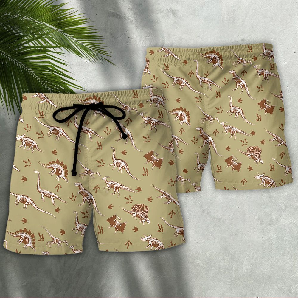 Jurassic Park Dinosaur Little Basic Style Trendy Aloha Hawaiian Beach Shorts