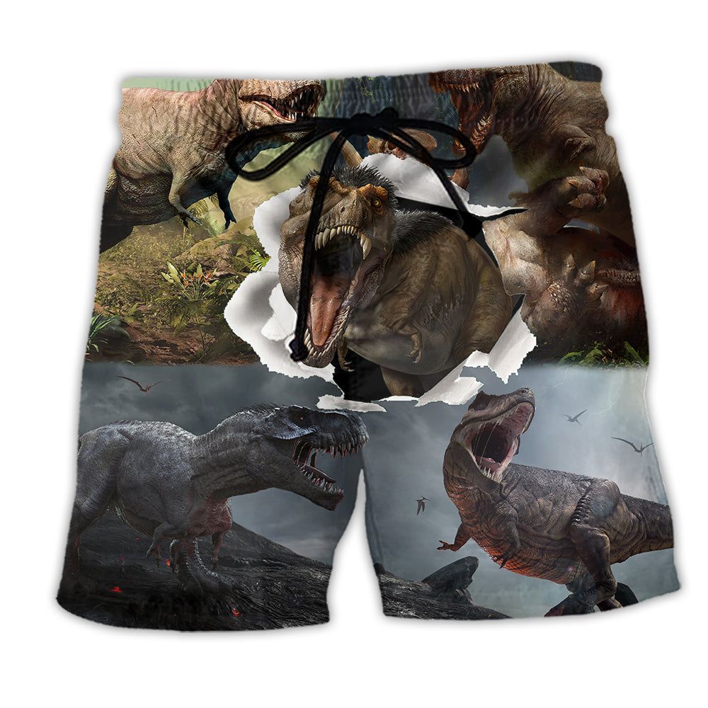 Jurassic Park Dinosaur T-Rex Cool Style Amazing Trendy Aloha Hawaiian Beach Shorts