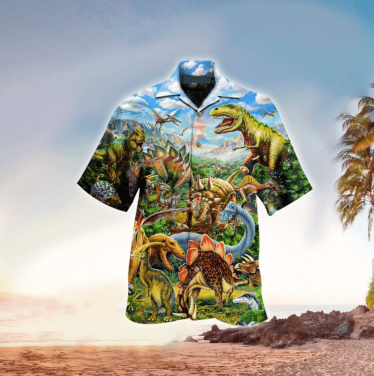 Jurassic Park Hawaiian Shirt Dinosaurs Jurassic World Vintage Hawaii Shirt Jurassic Park Aloha Shirt