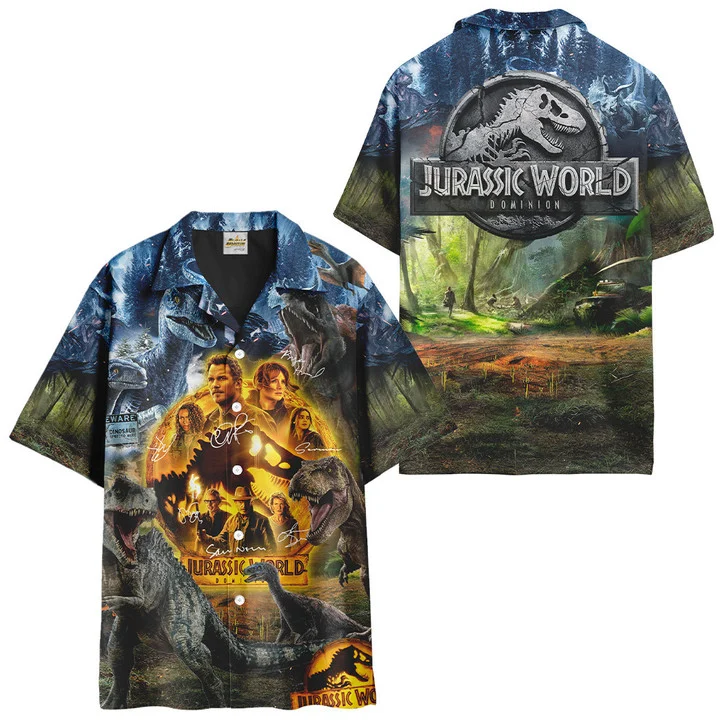 Jurassic Park Hawaiian Shirt Jurassic World Dominion Hawaii Shirt Jurassic Park Aloha Shirt