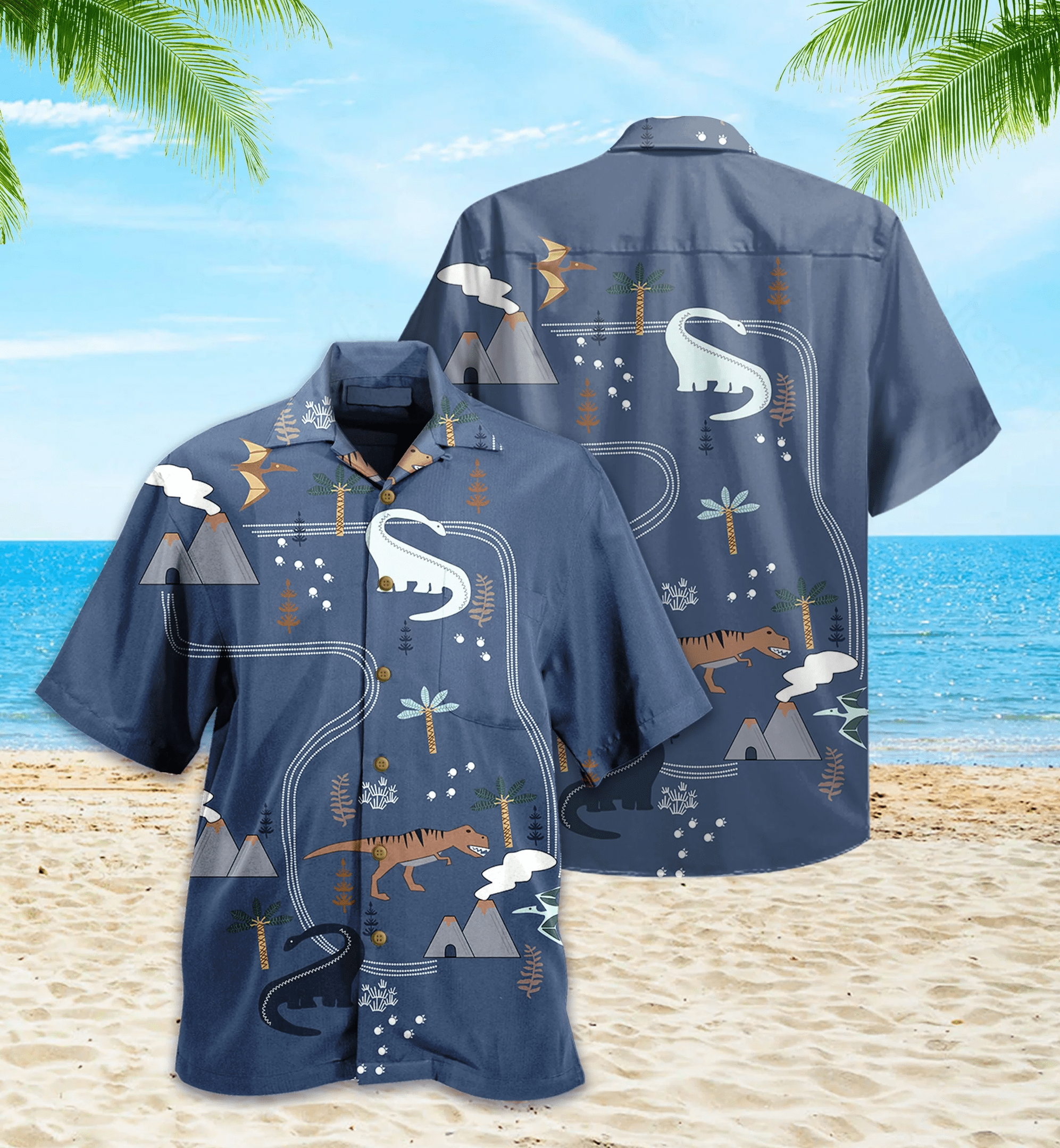 Jurassic Park Trendy Hawaiian Shirt Jurassic World Grey Hawaii Shirt Jurassic Park Aloha Shirt