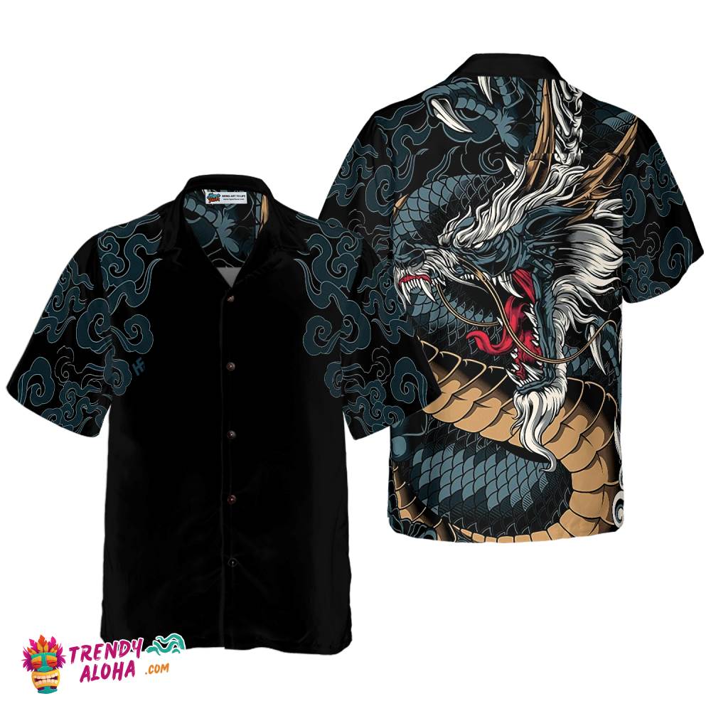 Kanagawa Dragon Hawaiian Shirt