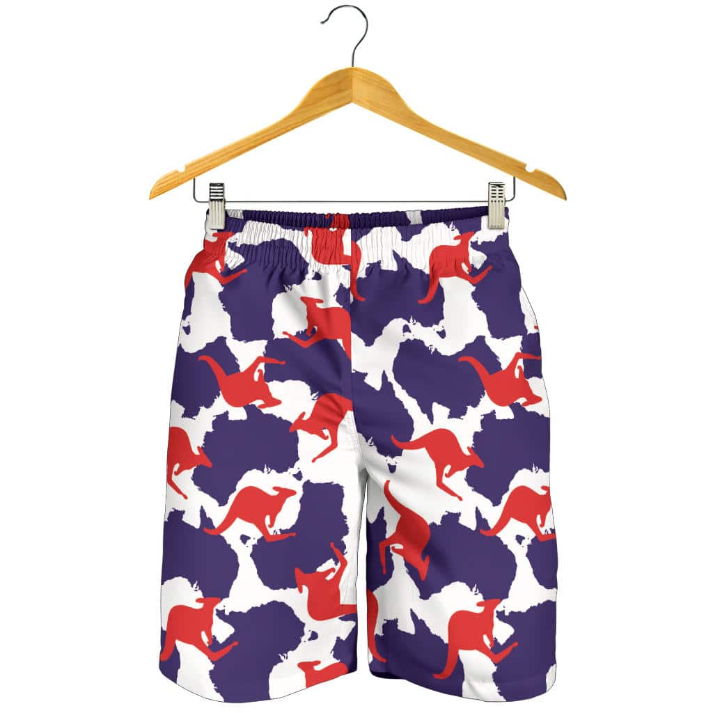 Kangaroo Australian Pattern For Men Women Kid Shorts