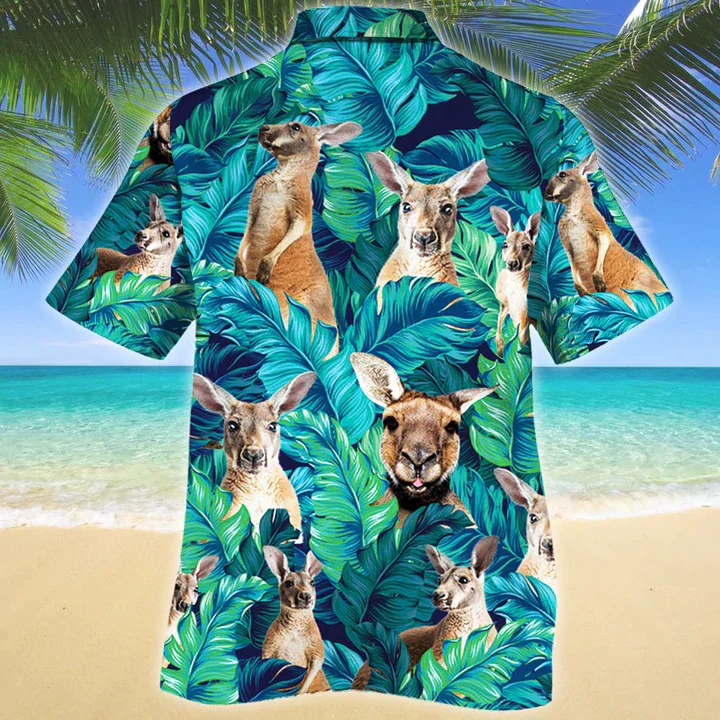 Kangaroo Lovers Gift Trendy Hawaiian Shirt, Animal Trendy Hawaiian Shirt Men, Women, Gift For Kangaroo Lovers