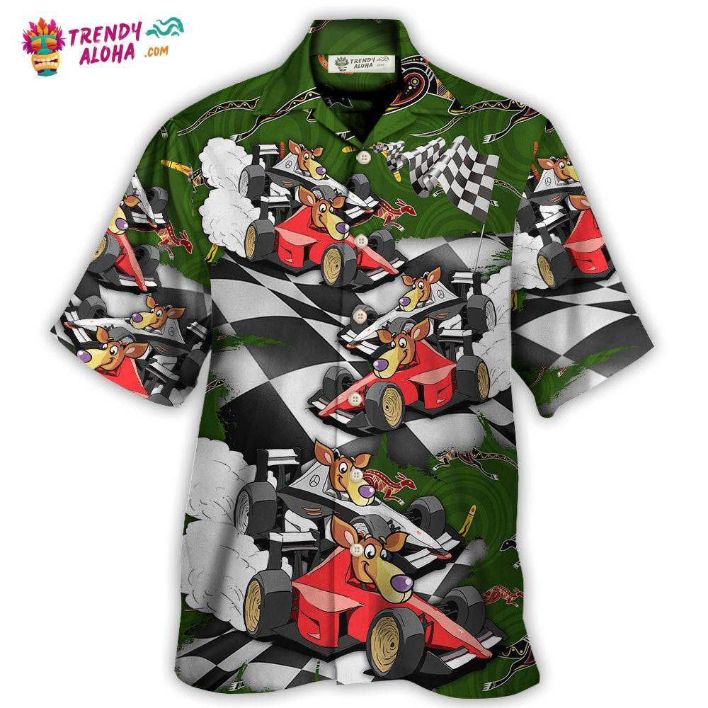 Kangraroo Racing Formula One Car Racing Australian Vibe Hawaiian Shirt – Trendy Aloha Kangraroo Racing Formula One Car Racing Australian Vibe Hawaiian Shirt – Trendy Aloha