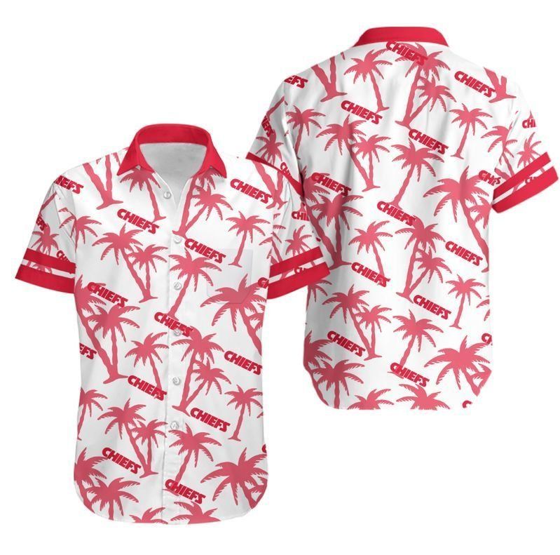 Kansas City Chiefs Coconut Tree NFL Gift For Fan Hawaii Shirt And Shor