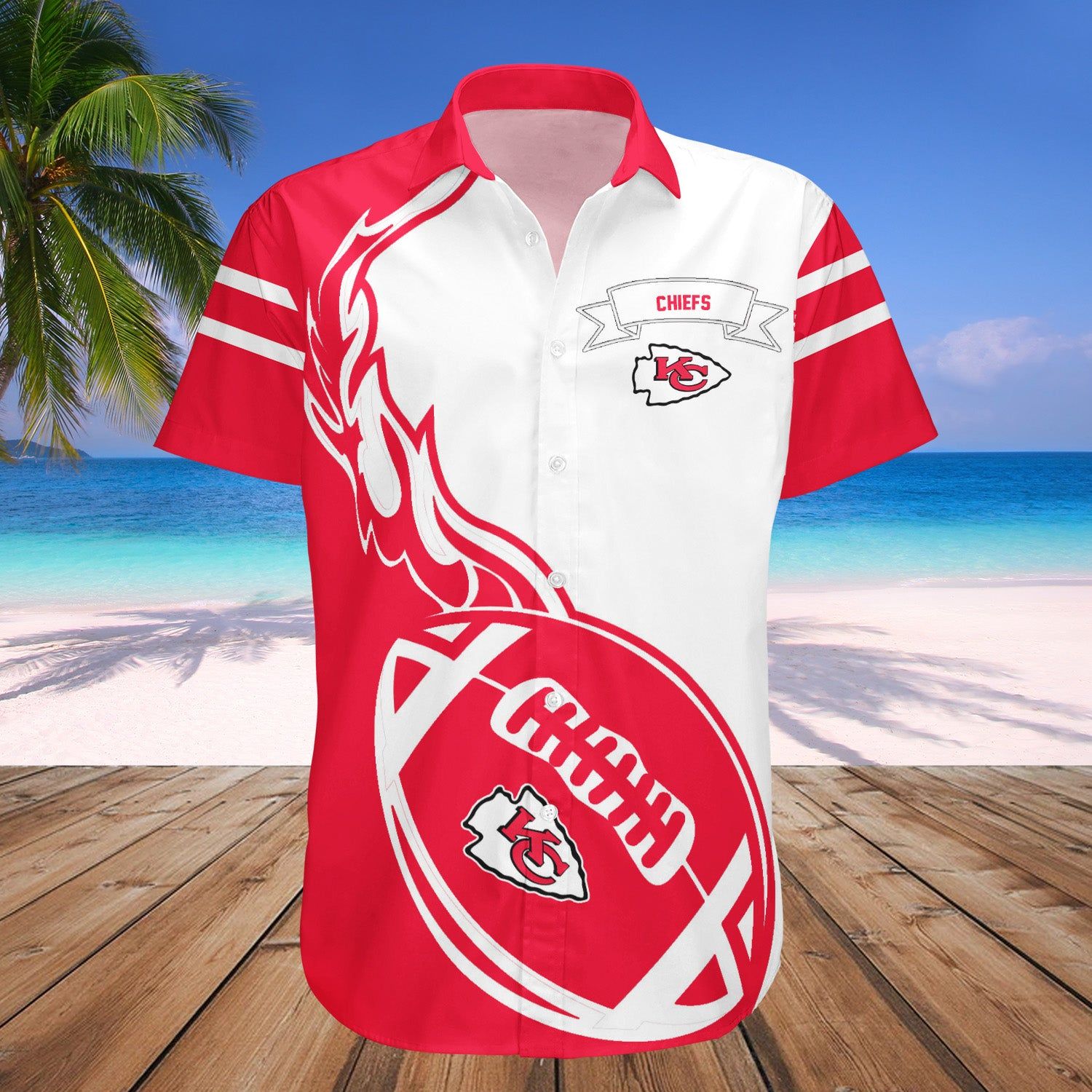 Kansas City Chiefs Hawaii Shirt Flame Ball – NFL