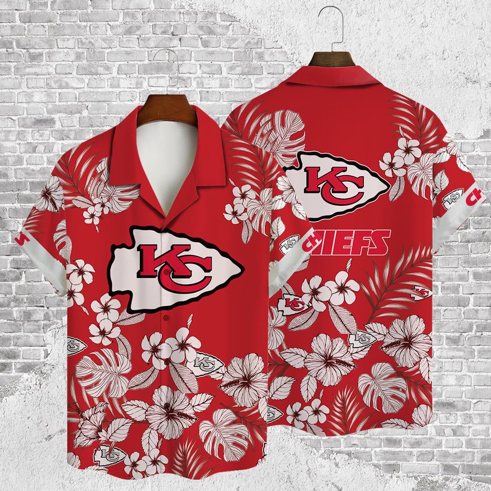 Kansas City Chiefs Hawaiian Aop Shirt Limited