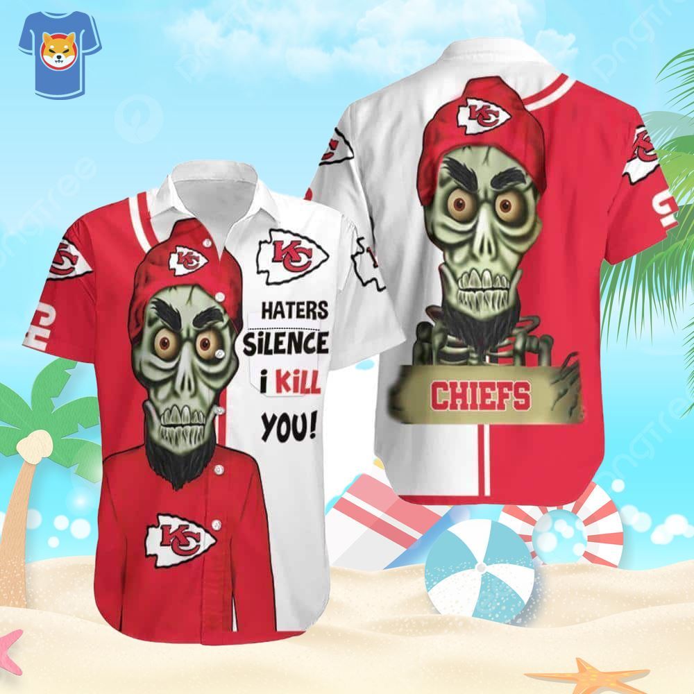 Kansas City Chiefs Hawaiian Shirt Haters Silence I Kill You