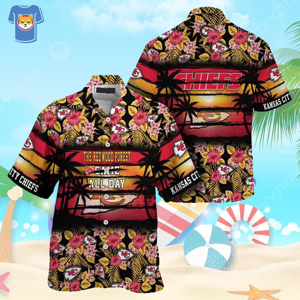 Kansas City Chiefs Hawaiian Shirt The Redwood Forest Came All Day