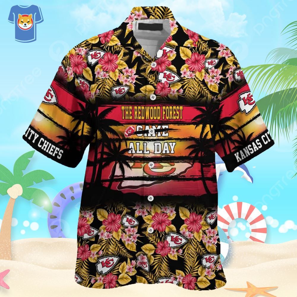 Kansas City Chiefs Hawaiian Shirt The Redwood Forest Came All Day