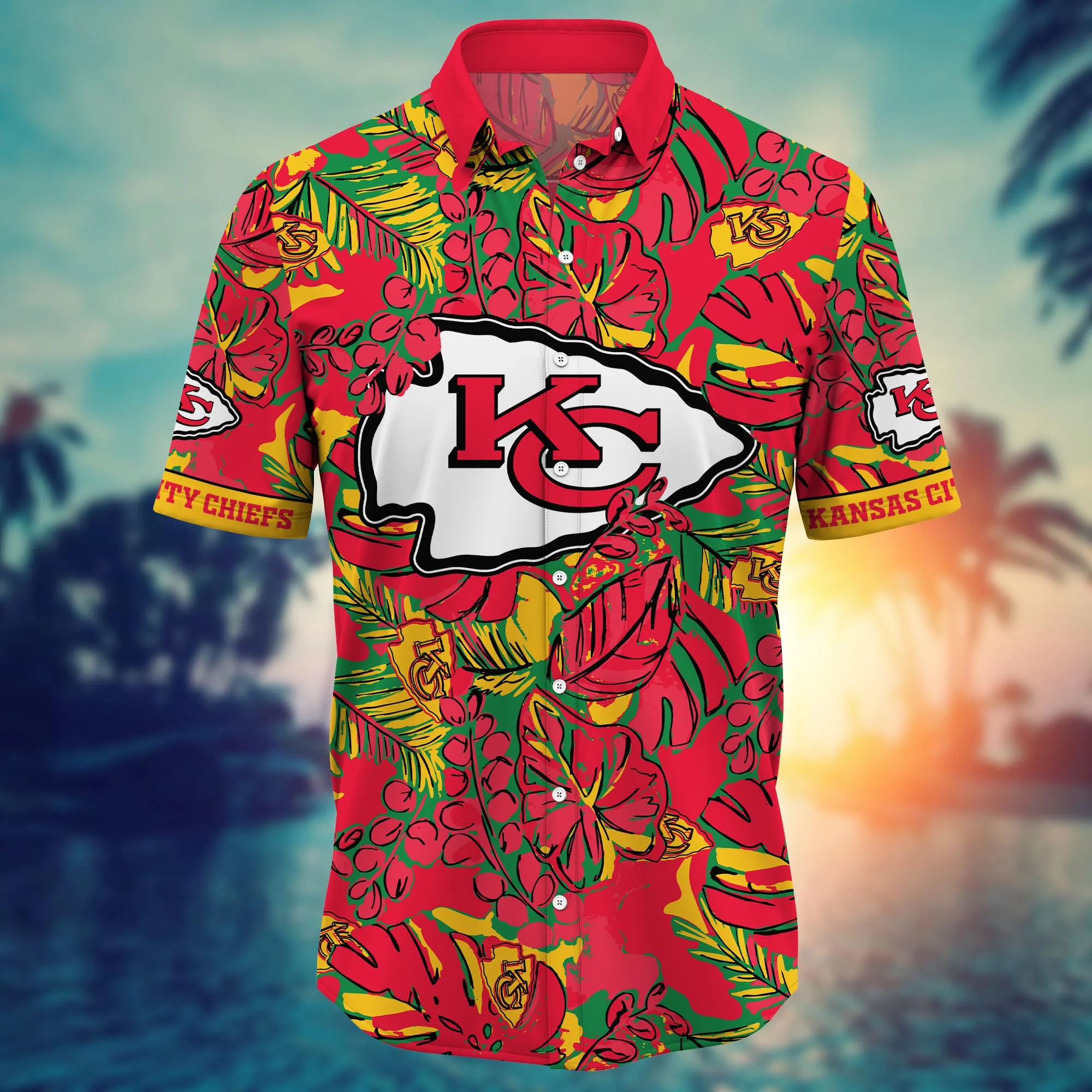 Kansas City Chiefs NFL Hawaiian Shirt Beach Days Aloha Shirt