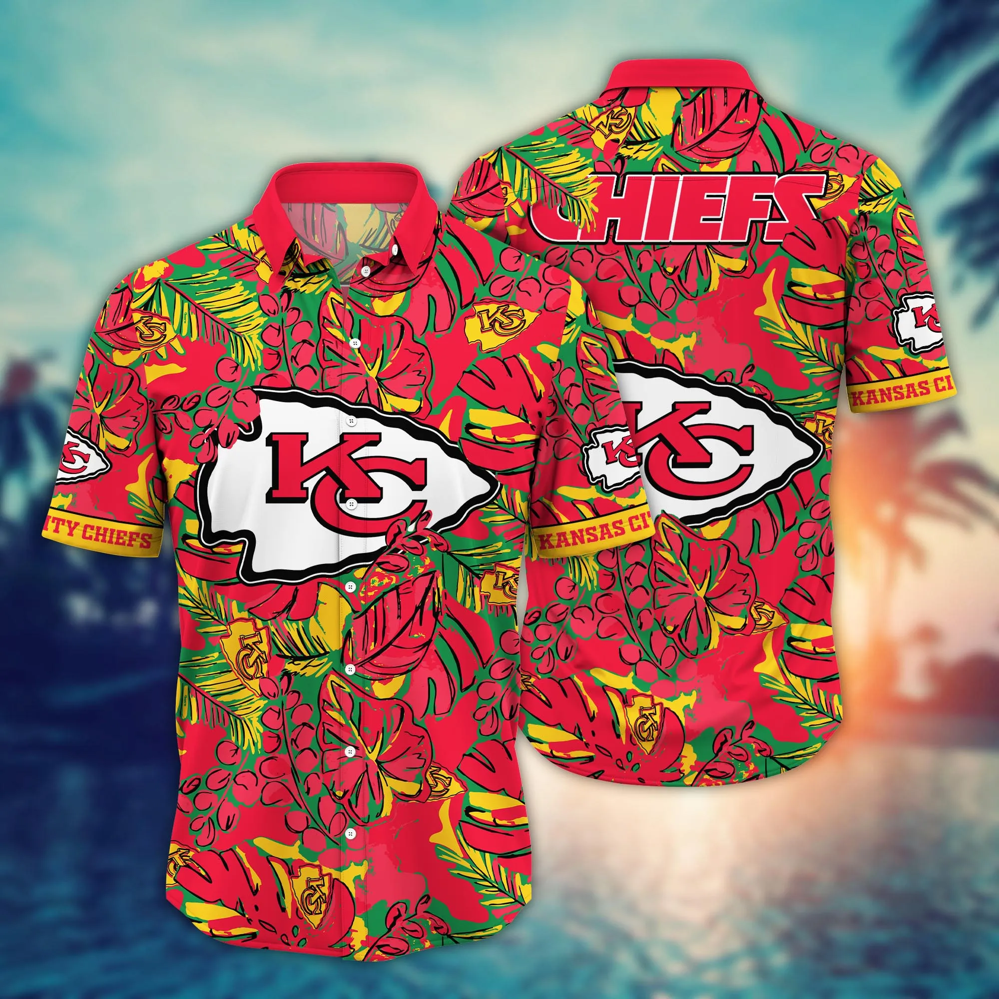 Kansas City Chiefs NFL Hawaiian Shirt Beach Days Aloha Shirt