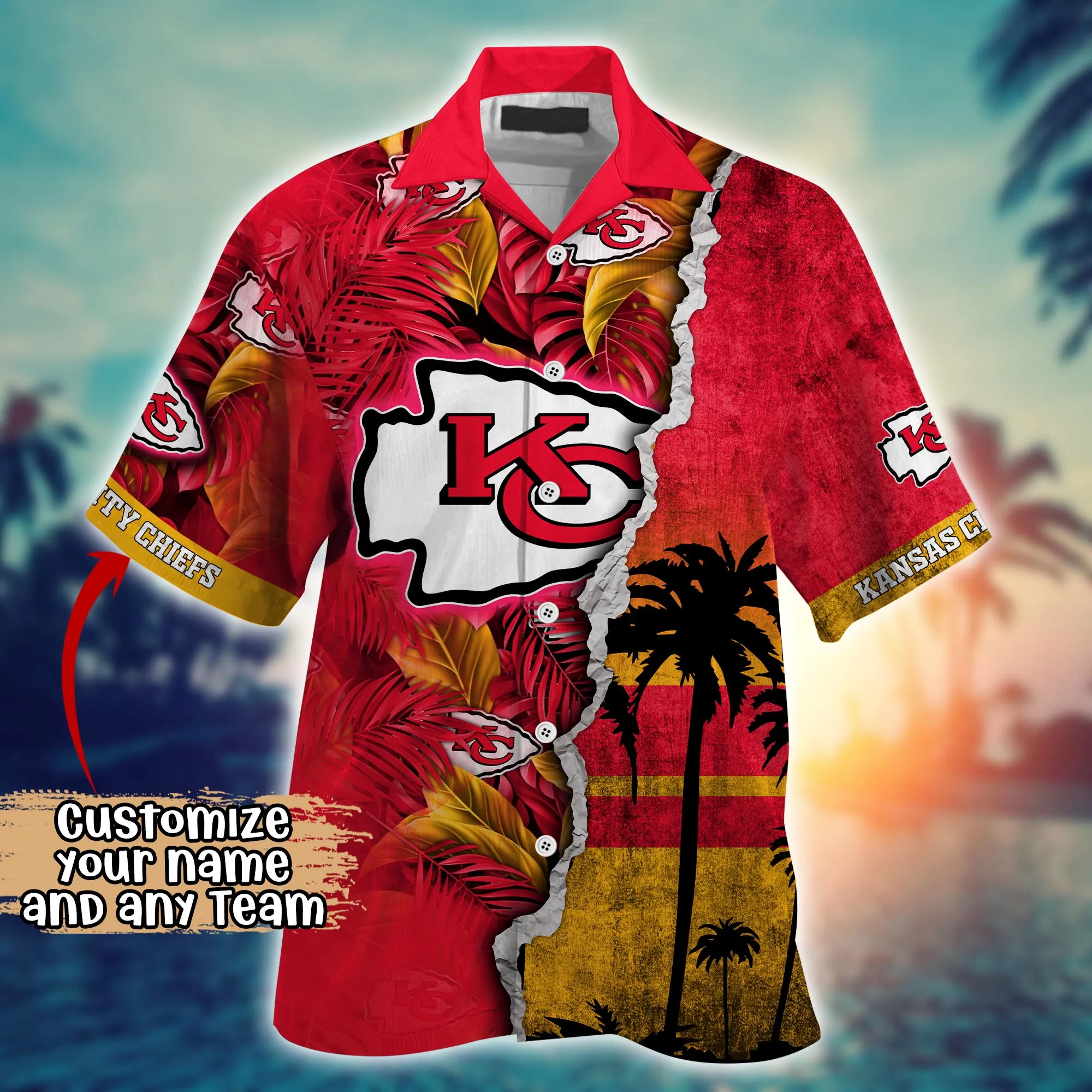 Kansas City Chiefs NFL Hawaiian Shirt Custom Ice Cream Season Aloha Shirt
