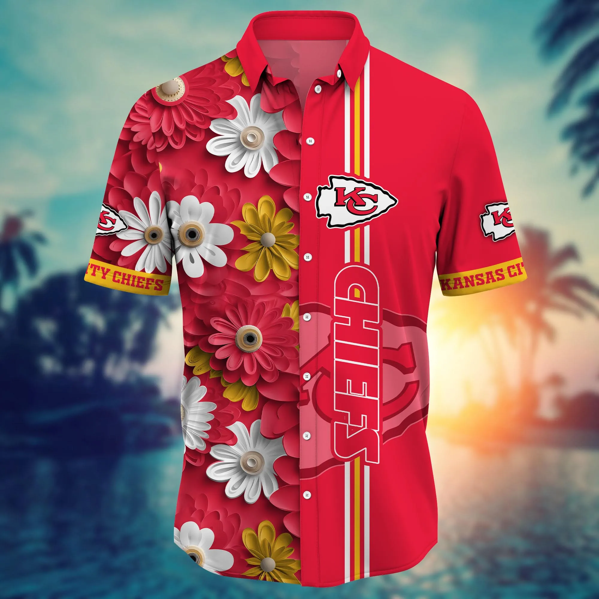 Kansas City Chiefs NFL Hawaiian Shirt Daylight Aloha Shirt