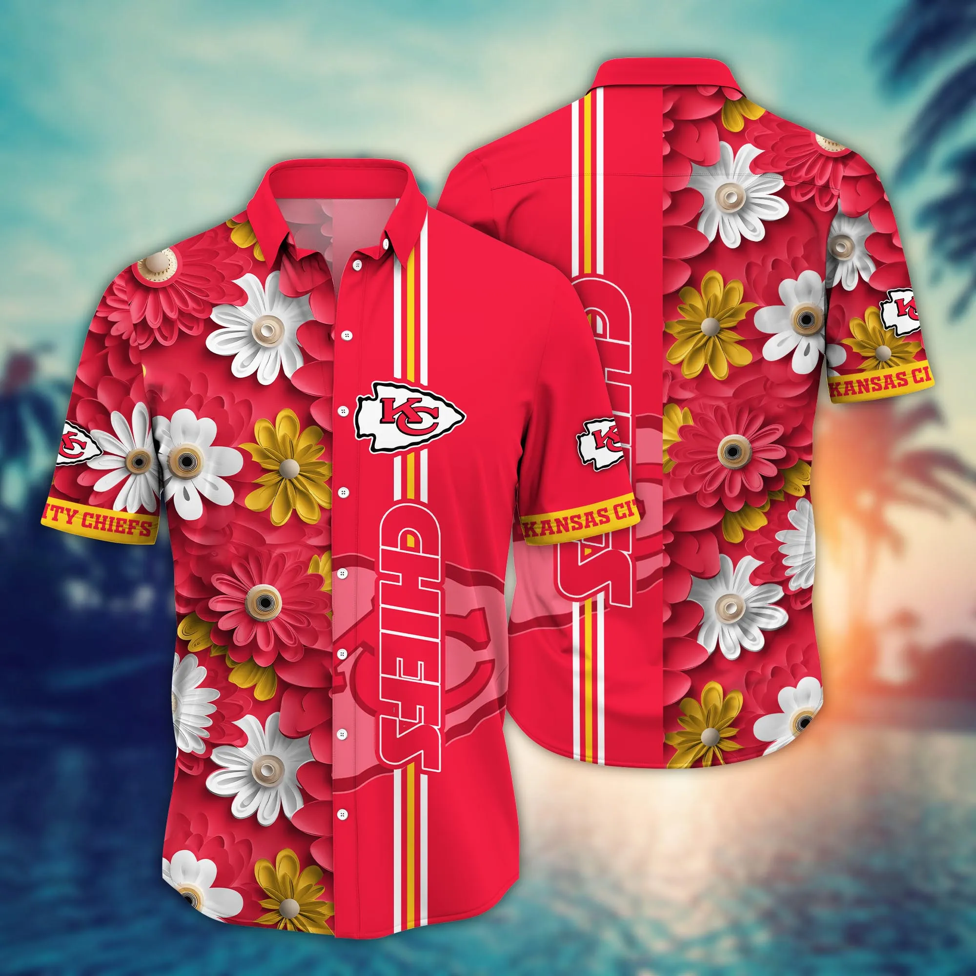 Kansas City Chiefs NFL Hawaiian Shirt Daylight Aloha Shirt