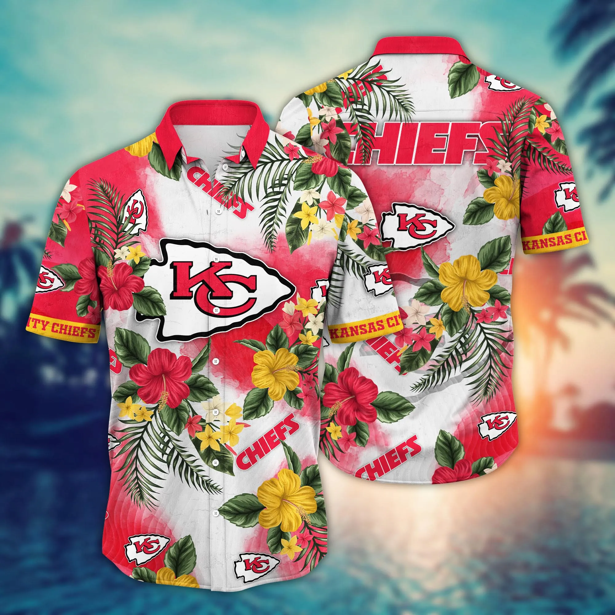 Kansas City Chiefs NFL Hawaiian Shirt Midsummertime Aloha Shirt
