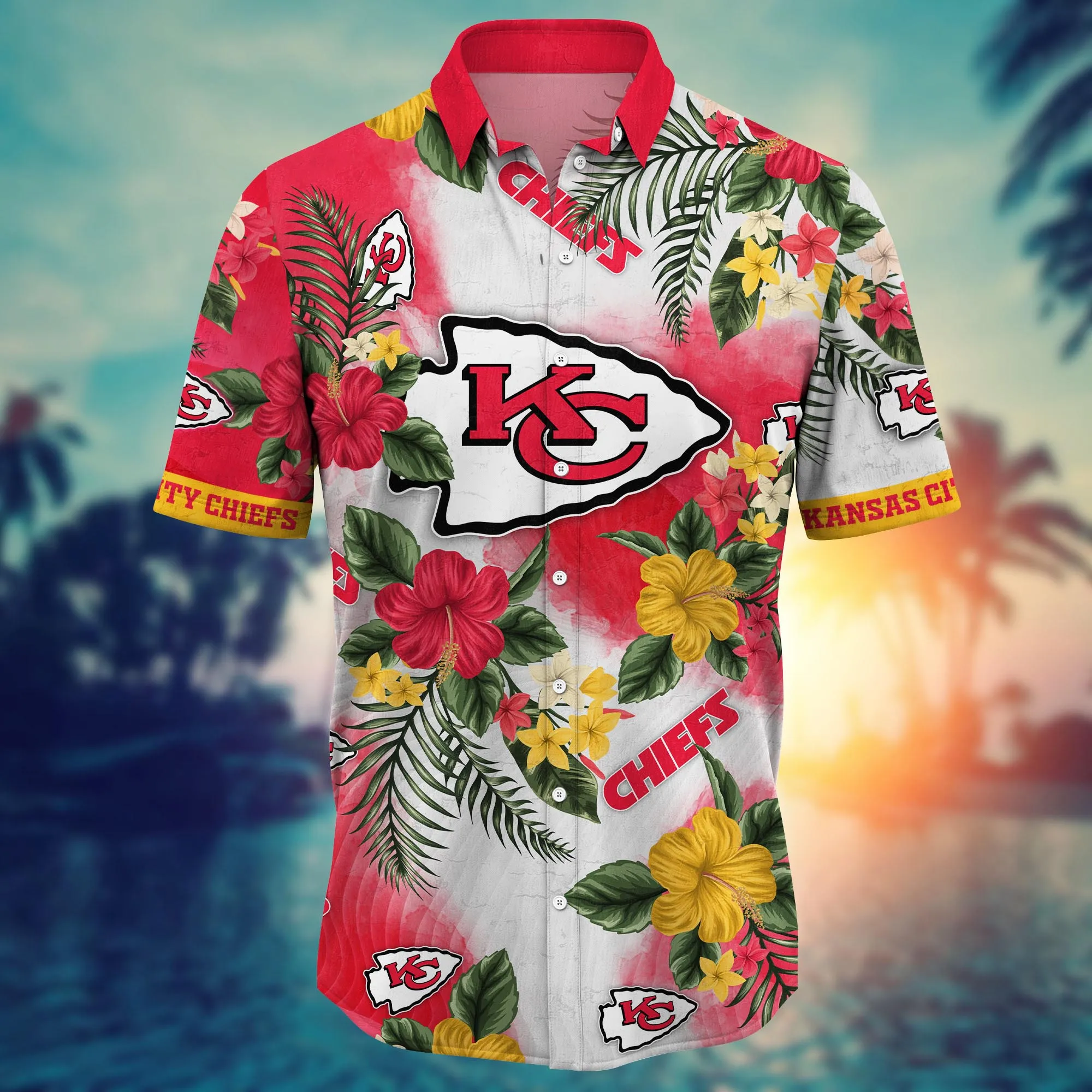 Kansas City Chiefs NFL Hawaiian Shirt Midsummertime Aloha Shirt