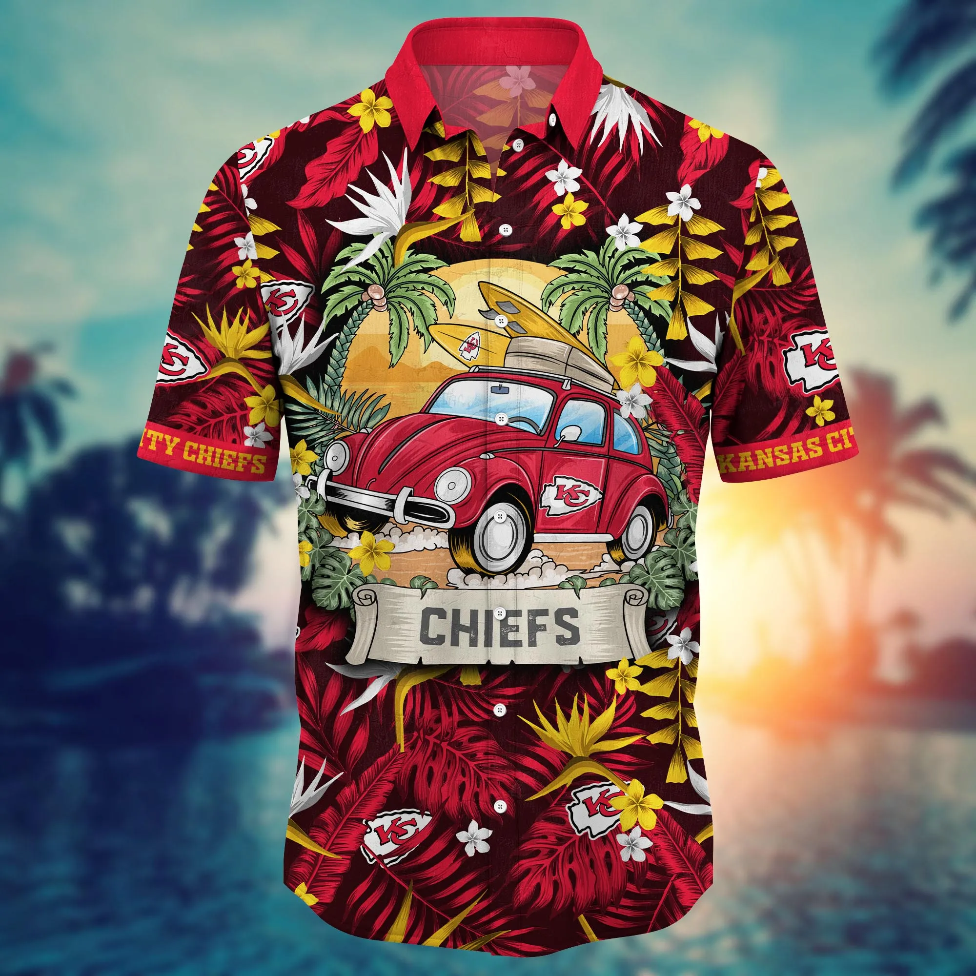 Kansas City Chiefs NFL Hawaiian Shirt Parasolstime Aloha Shirt